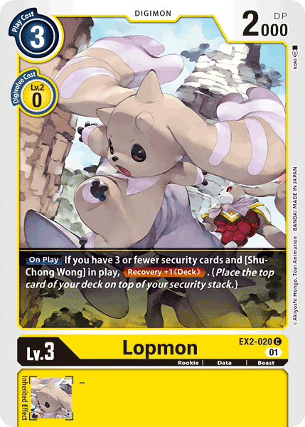 Lopmon [EX2-020] [Digital Hazard] | Clutch Gaming