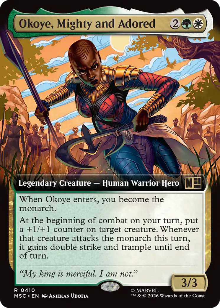 Okoye, Mighty and Adored (Extended Art) [Marvel Super Heroes Commander] | Clutch Gaming