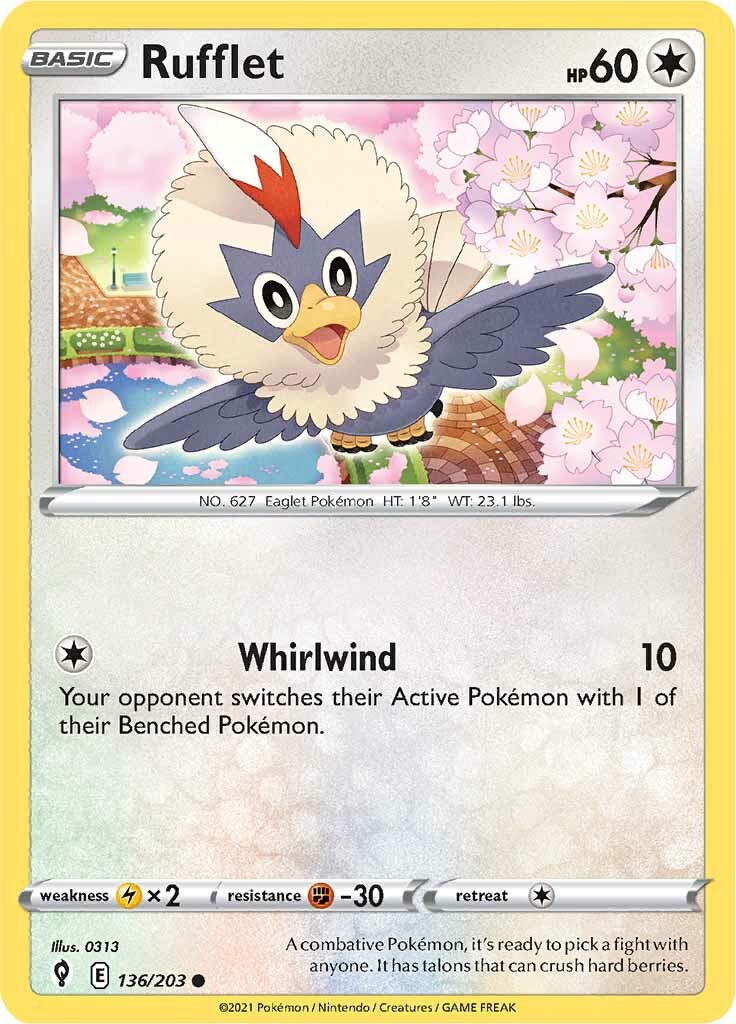 Rufflet (136/203) [Sword & Shield: Evolving Skies] | Clutch Gaming