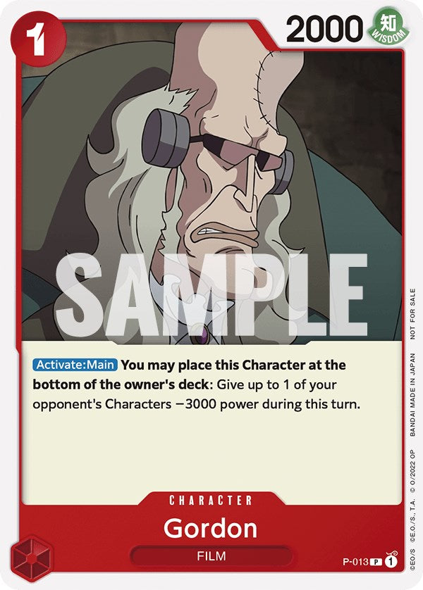 Gordon (One Piece Film Red) [One Piece Promotion Cards] | Clutch Gaming