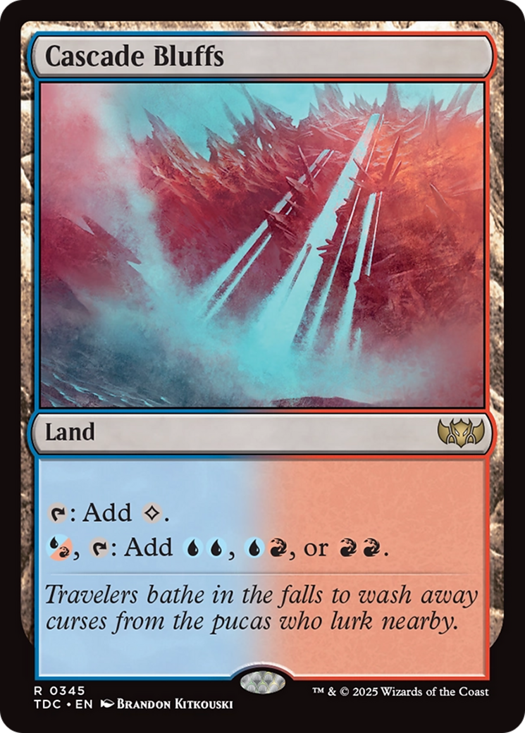 Cascade Bluffs [Tarkir: Dragonstorm Commander] | Clutch Gaming
