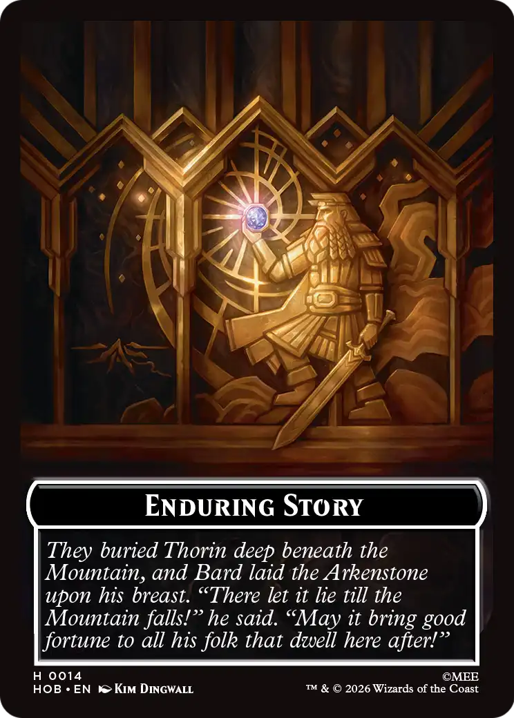 On an Adventure // Enduring Story Double Sided Token [The Hobbit Tokens] | Clutch Gaming