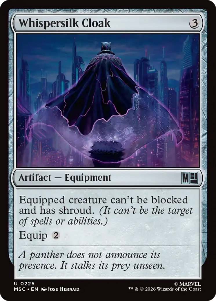 Whispersilk Cloak (Surge Foil) [Marvel Super Heroes Commander] | Clutch Gaming