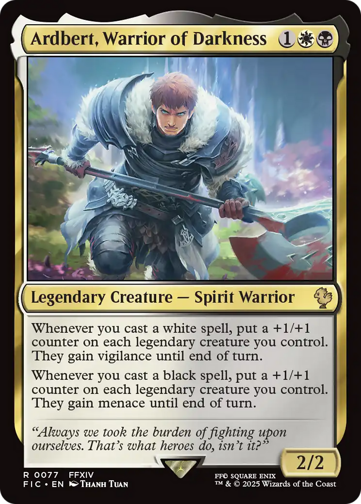 Ardbert, Warrior of Darkness [FINAL FANTASY Commander] | Clutch Gaming