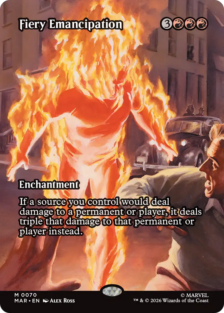 Fiery Emancipation (Borderless) [Marvel Universe: Eternal-Legal] | Clutch Gaming