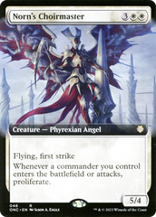 Norn's Choirmaster (Extended Art) [Phyrexia: All Will Be One Commander] | Clutch Gaming