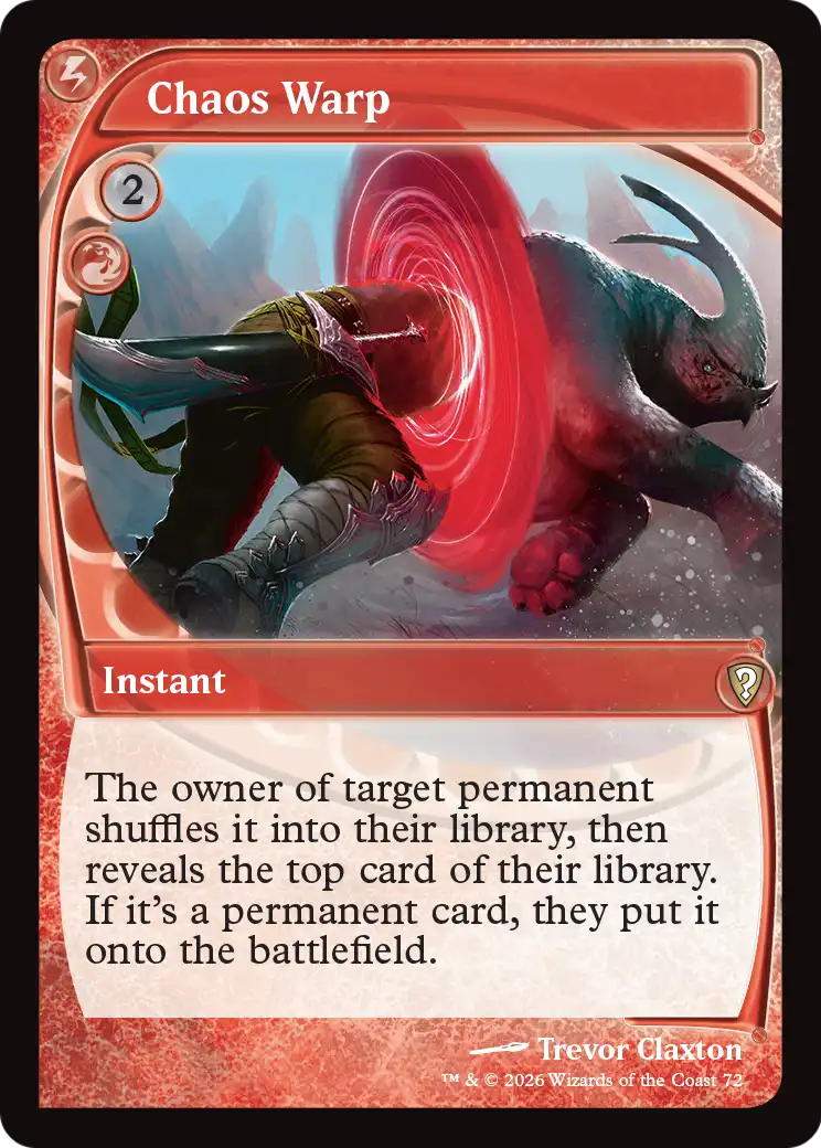 Chaos Warp (Future Sight) [Mystery Booster: Commander Edition] | Clutch Gaming