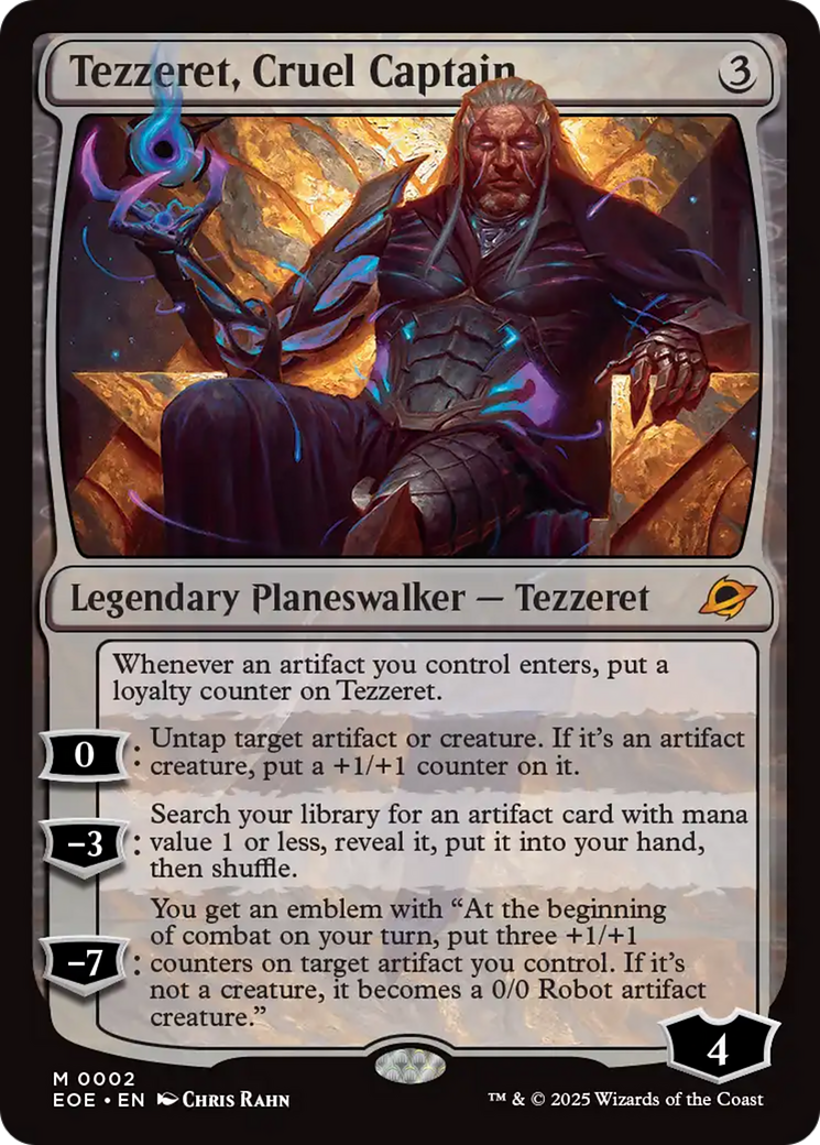 Tezzeret, Cruel Captain [Edge of Eternities] | Clutch Gaming