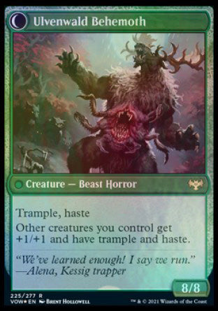 Ulvenwald Oddity // Ulvenwald Behemoth [Innistrad: Crimson Vow Prerelease Promos] | Clutch Gaming