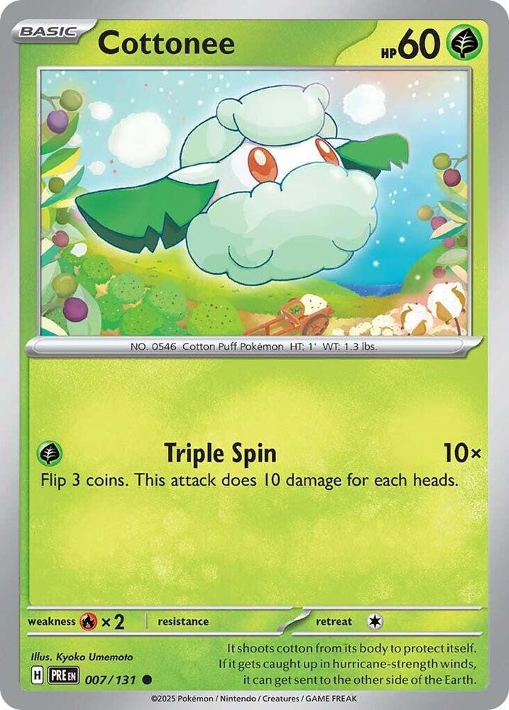 Cottonee (007/131) [Scarlet & Violet: Prismatic Evolutions] | Clutch Gaming