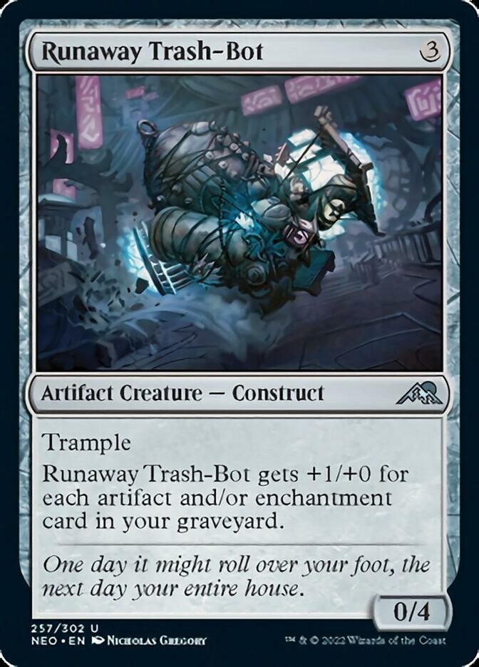 Runaway Trash-Bot [Kamigawa: Neon Dynasty] | Clutch Gaming