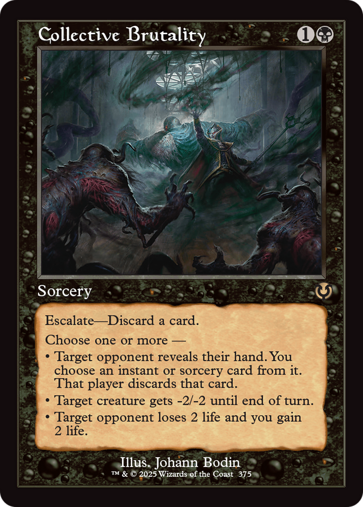 Collective Brutality (Retro Frame) [Innistrad Remastered] | Clutch Gaming