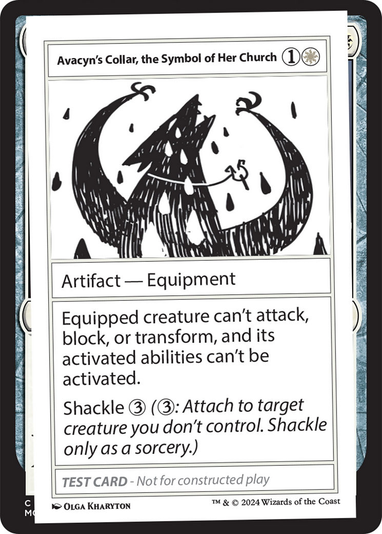 Avacyn's Collar, the Symbol of Her Church [Mystery Booster 2 Playtest Cards] | Clutch Gaming