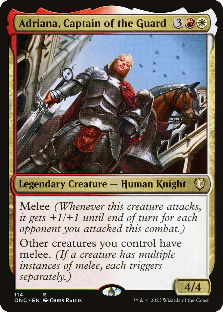 Adriana, Captain of the Guard [Phyrexia: All Will Be One Commander] | Clutch Gaming