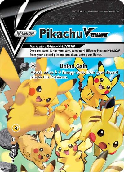 Pikachu V-UNION (SWSH139) (Celebrations) [Sword & Shield: Black Star Promos] | Clutch Gaming