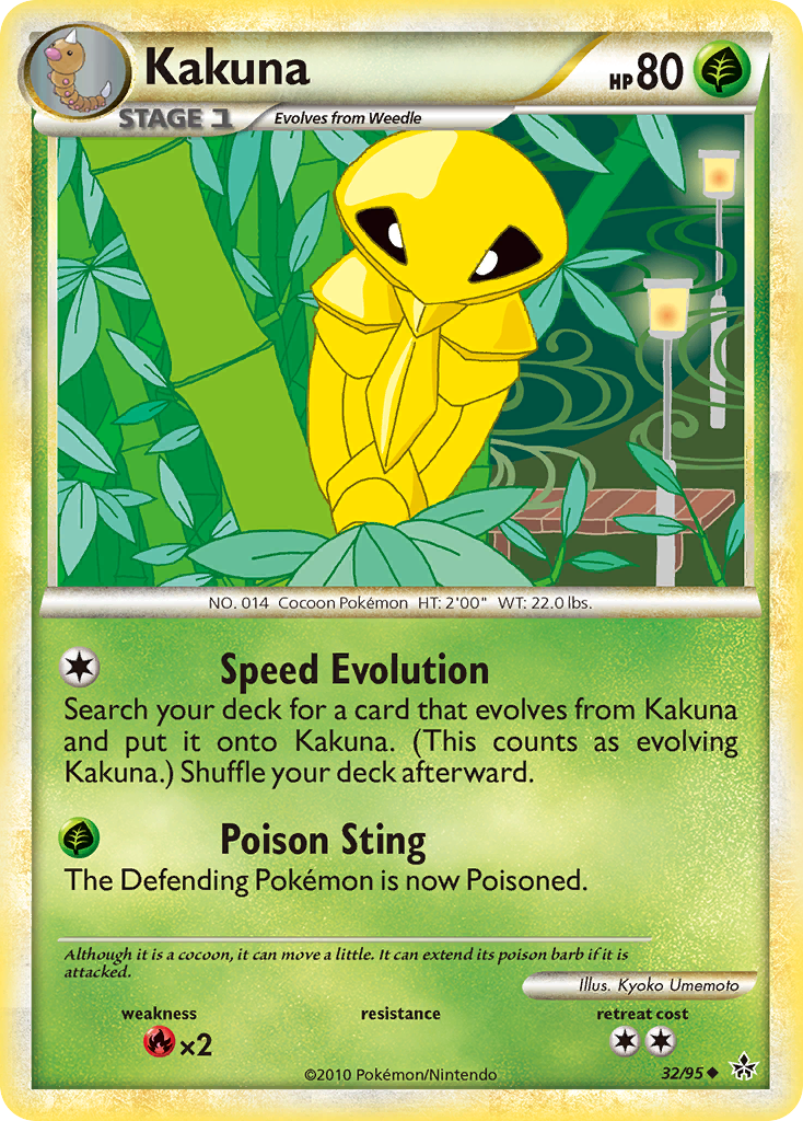 Kakuna (32/95) [HeartGold & SoulSilver: Unleashed] | Clutch Gaming