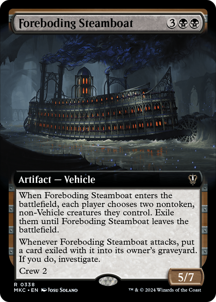 Foreboding Steamboat (Extended Art) [Murders at Karlov Manor Commander] | Clutch Gaming