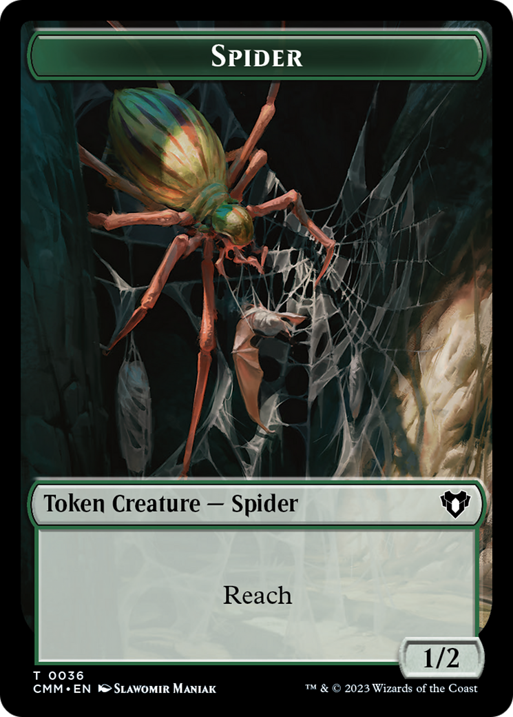 Eldrazi Scion // Spider Double-Sided Token [Commander Masters Tokens] | Clutch Gaming