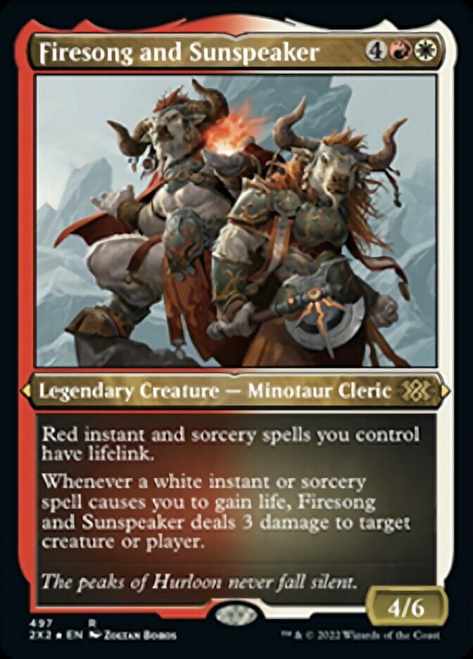 Firesong and Sunspeaker (Foil Etched) [Double Masters 2022] | Clutch Gaming