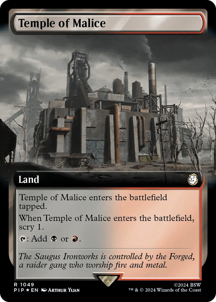 Temple of Malice (Extended Art) (Surge Foil) [Fallout] | Clutch Gaming