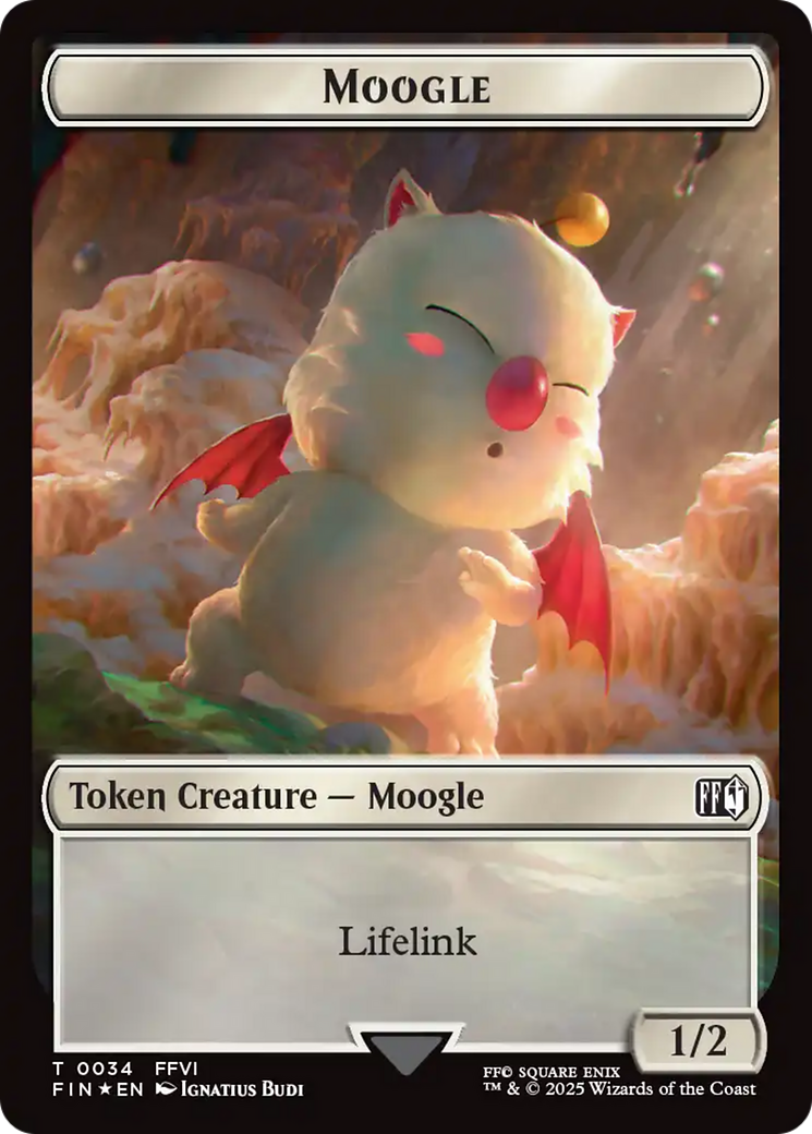 Copy (0025) // Moogle (0034) Double-Sided Token (Surge Foil) [FINAL FANTASY Tokens] | Clutch Gaming