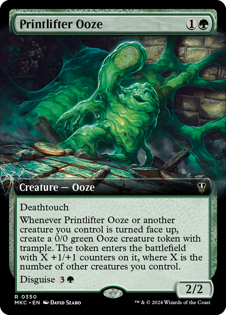 Printlifter Ooze (Extended Art) [Murders at Karlov Manor Commander] | Clutch Gaming