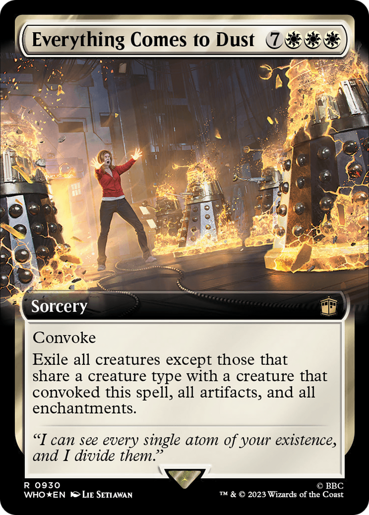 Everything Comes to Dust (Extended Art) (Surge Foil) [Doctor Who] | Clutch Gaming