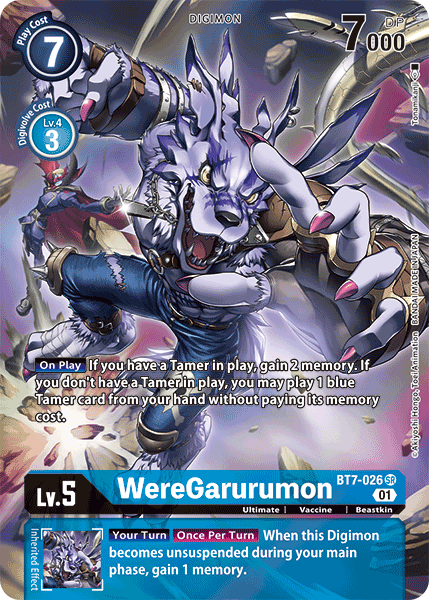 WereGarurumon [BT7-026] (Alternate Art) [Next Adventure] | Clutch Gaming