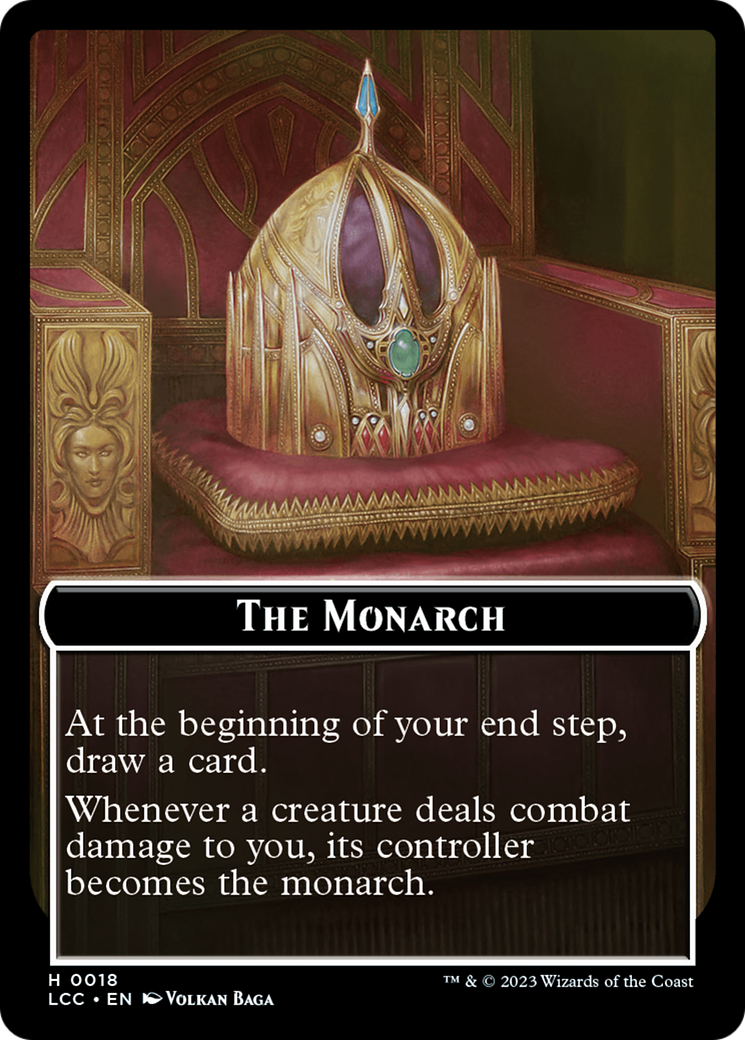 The Monarch // Pirate Double-Sided Token [The Lost Caverns of Ixalan Commander Tokens] | Clutch Gaming