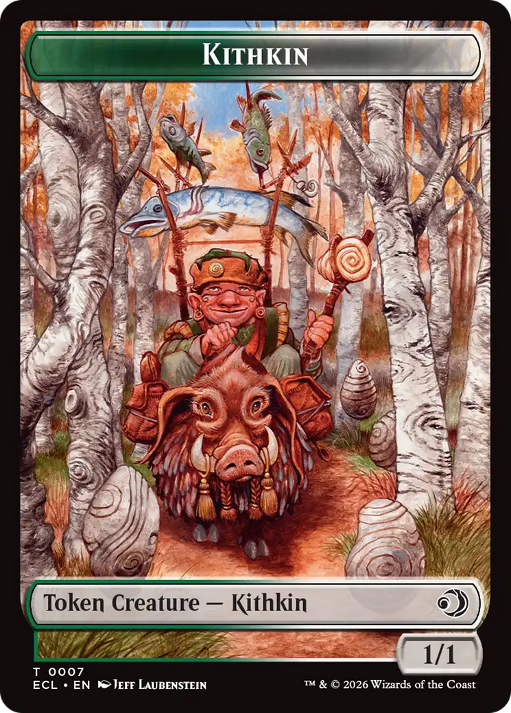 Elf // Kithkin (0007) Double-Sided Token [Lorwyn Eclipsed Tokens] | Clutch Gaming