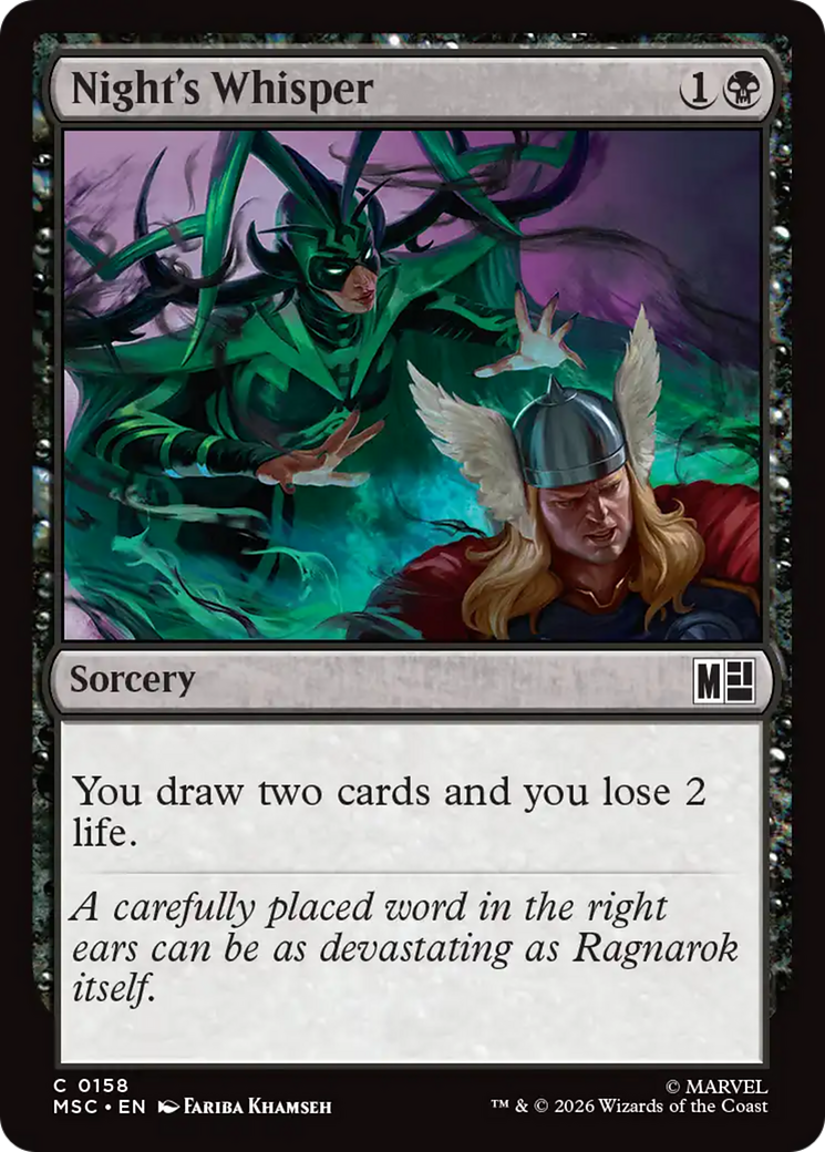 Night's Whisper (Surge Foil) [Marvel Super Heroes Commander] | Clutch Gaming