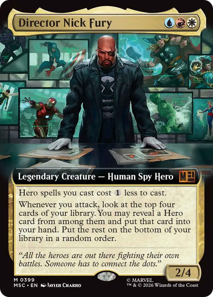 Director Nick Fury (Extended Art) [Marvel Super Heroes Commander] | Clutch Gaming
