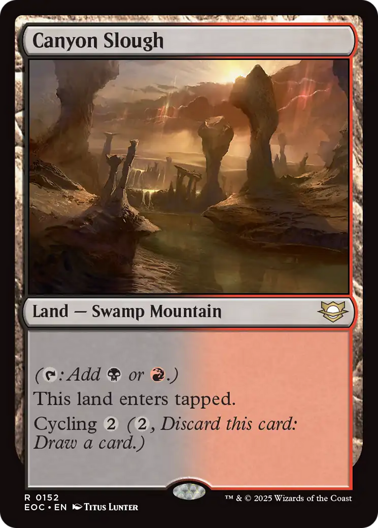 Canyon Slough [Edge of Eternities Commander] | Clutch Gaming