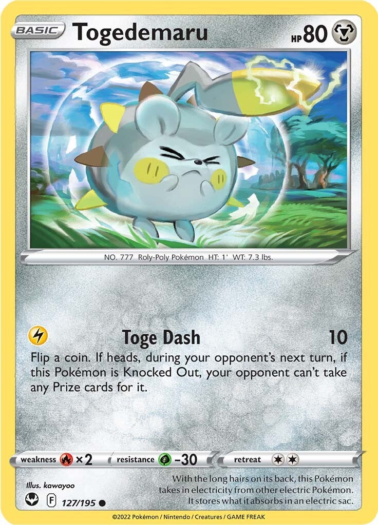 Togedemaru (127/195) [Sword & Shield: Silver Tempest] | Clutch Gaming