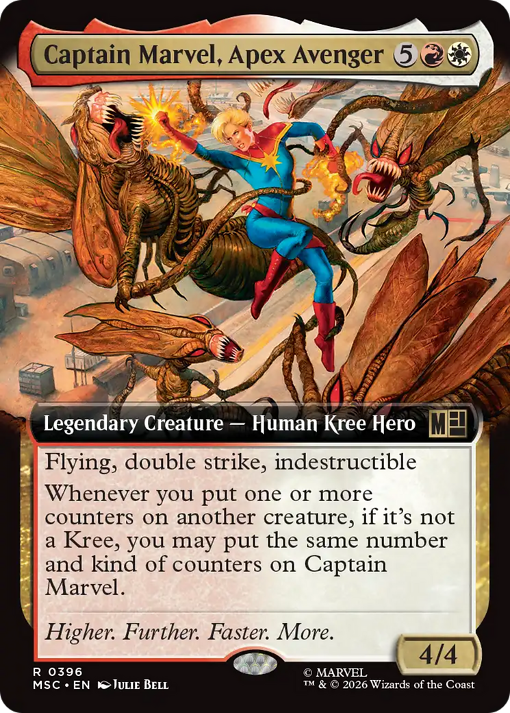 Captain Marvel, Apex Avenger (Extended Art) [Marvel Super Heroes Commander] | Clutch Gaming
