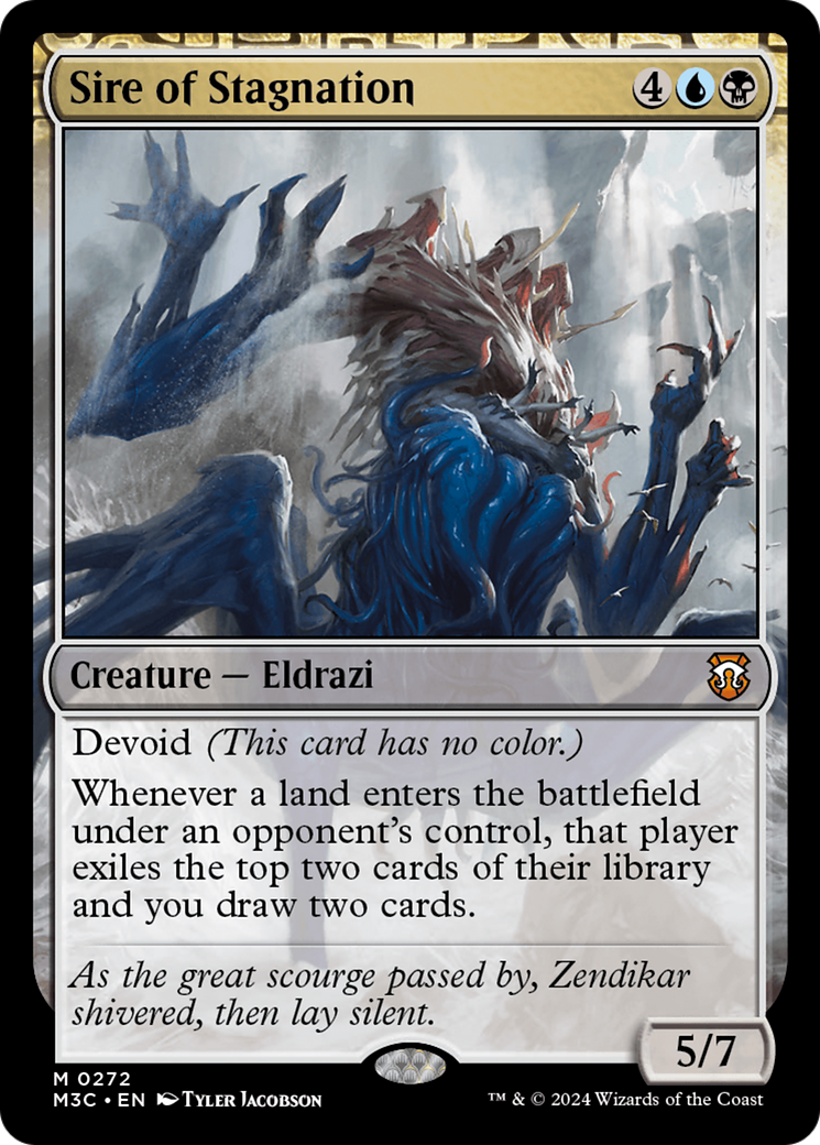 Sire of Stagnation (Ripple Foil) [Modern Horizons 3 Commander] | Clutch Gaming