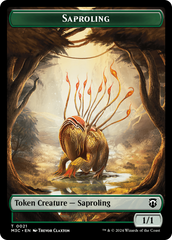 Tarmogoyf // Saproling Double-Sided Token [Modern Horizons 3 Commander Tokens] | Clutch Gaming