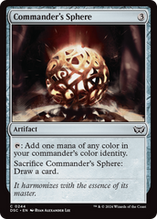 Commander's Sphere [Duskmourn: House of Horror Commander] | Clutch Gaming