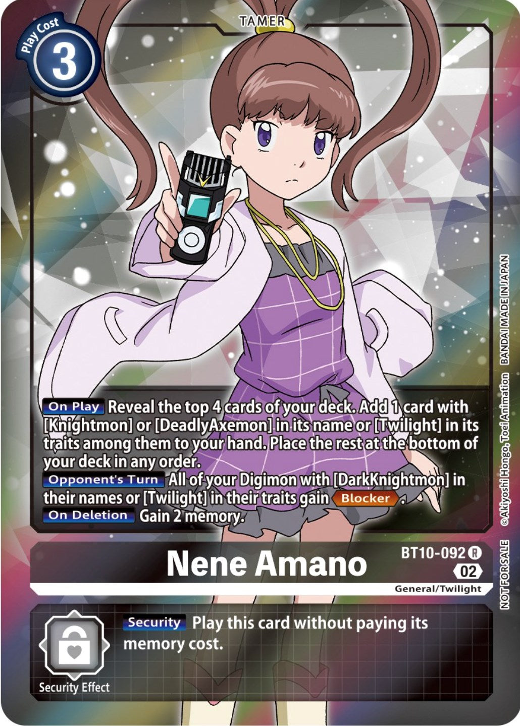 Nene Amano [BT10-092] (Box Topper) [Xros Encounter] | Clutch Gaming