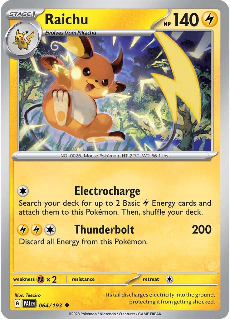 Raichu (064/193) [Scarlet & Violet: Paldea Evolved] | Clutch Gaming