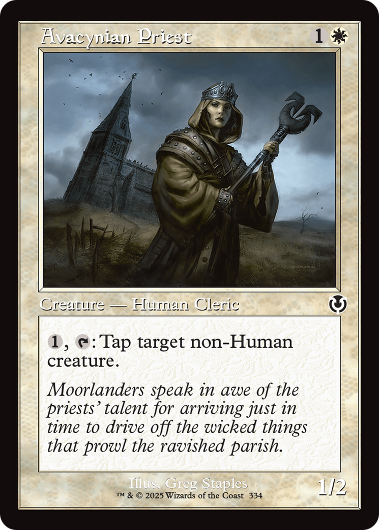 Avacynian Priest (Retro Frame) [Innistrad Remastered] | Clutch Gaming