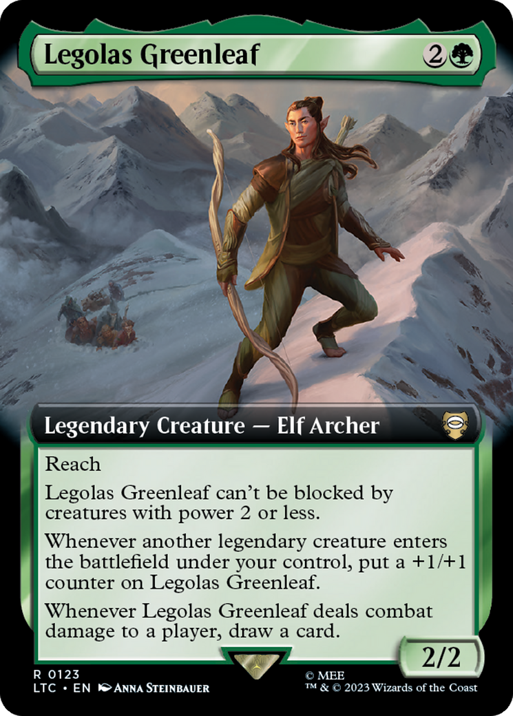 Legolas Greenleaf (Extended Art) [The Lord of the Rings: Tales of Middle-Earth Commander] | Clutch Gaming