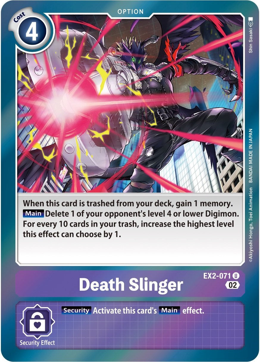 Death Slinger [EX2-071] (Alternate Art) [Starter Deck: Beelzemon Advanced Deck Set] | Clutch Gaming