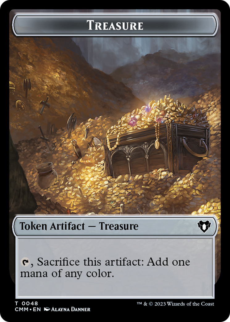 Treasure // Ogre Double-Sided Token [Commander Masters Tokens] | Clutch Gaming