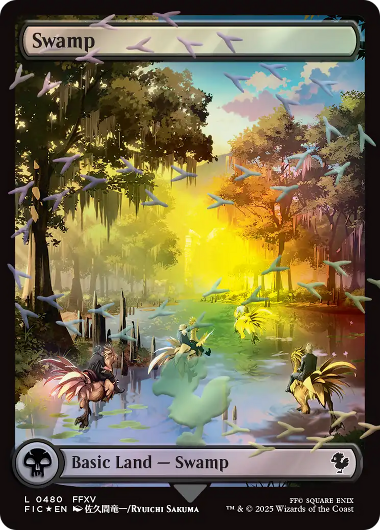 Swamp (Chocobo Track Foil) [FINAL FANTASY Commander] | Clutch Gaming