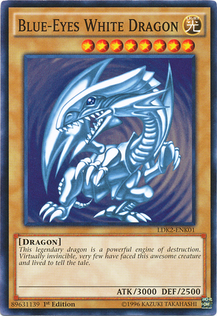 Blue-Eyes White Dragon (Version 2) [LDK2-ENK01] Common | Clutch Gaming