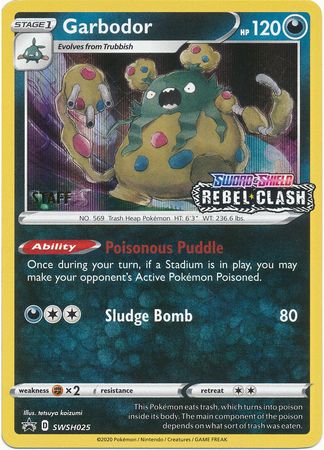 Garbodor (SWSH025) (Staff Prerelease Promo) [Sword & Shield: Black Star Promos] | Clutch Gaming