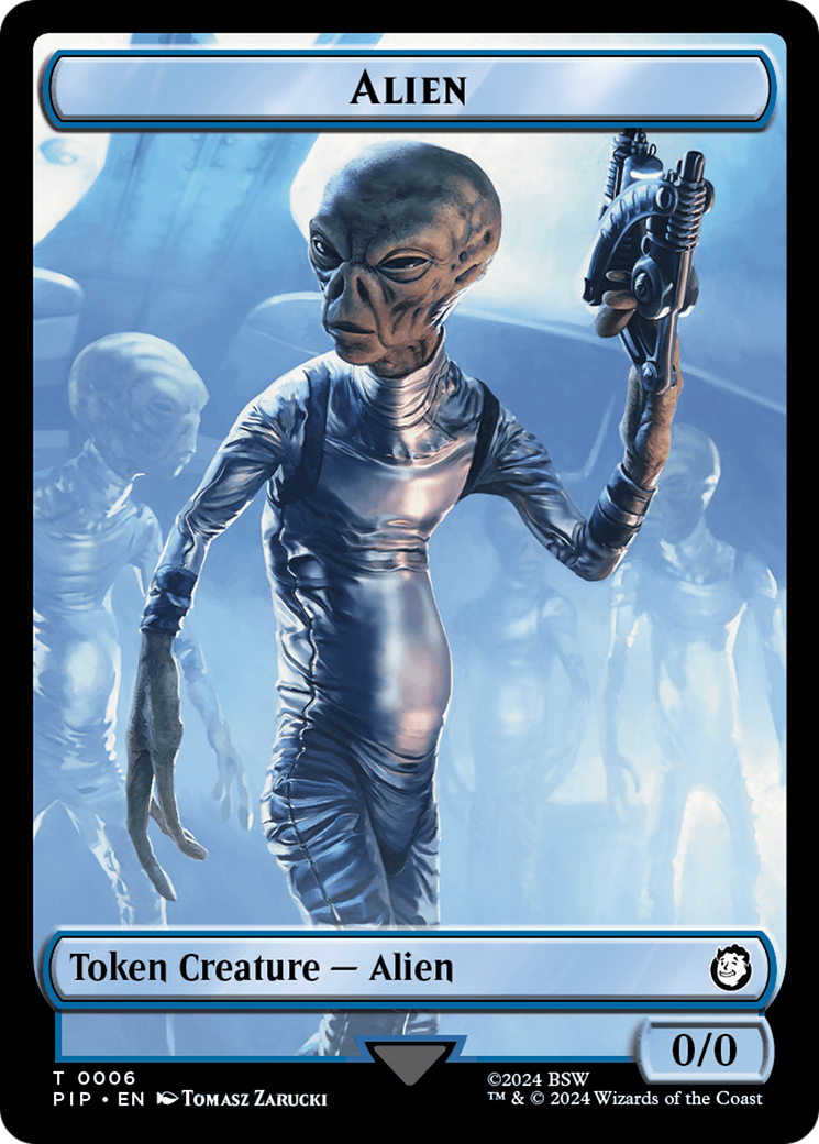 Food (0014) // Alien Double-Sided Token [Fallout Tokens] | Clutch Gaming