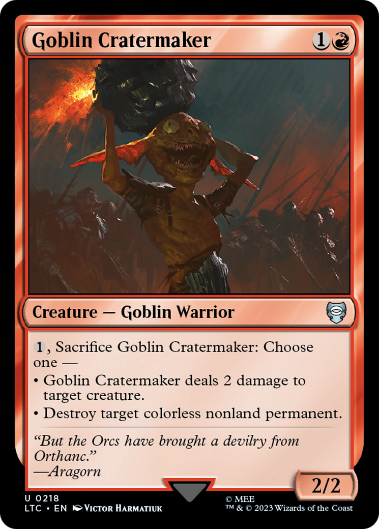 Goblin Cratermaker [The Lord of the Rings: Tales of Middle-Earth Commander] | Clutch Gaming