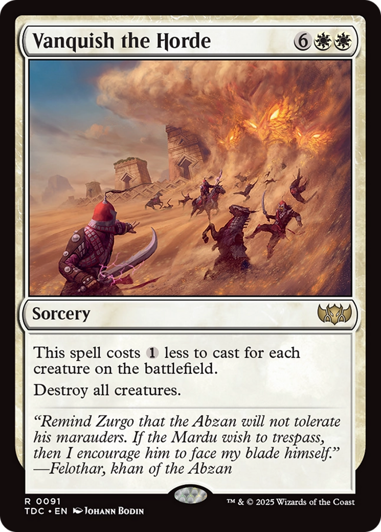 Vanquish the Horde [Tarkir: Dragonstorm Commander] | Clutch Gaming